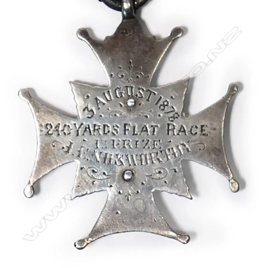 Anton Teutenberg silver running medal 1878, Image 1++
